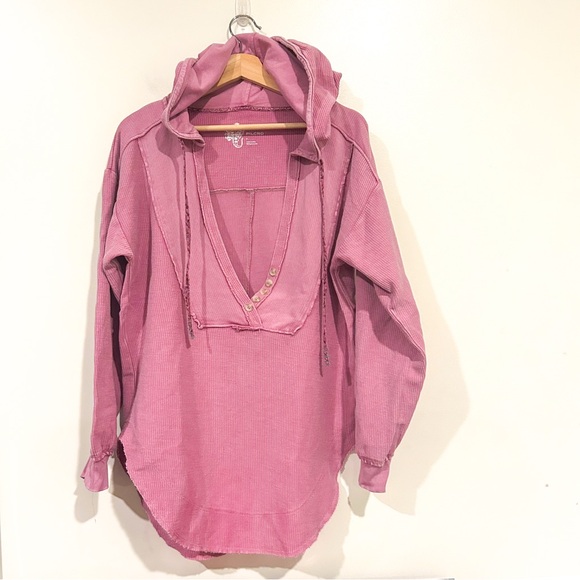 Pilcro Surplice Tunic Hoodie Oversized Pullover Cotton – Size Small - Picture 4 of 15